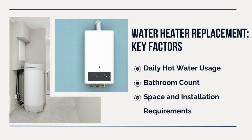 water heater replacement key factors